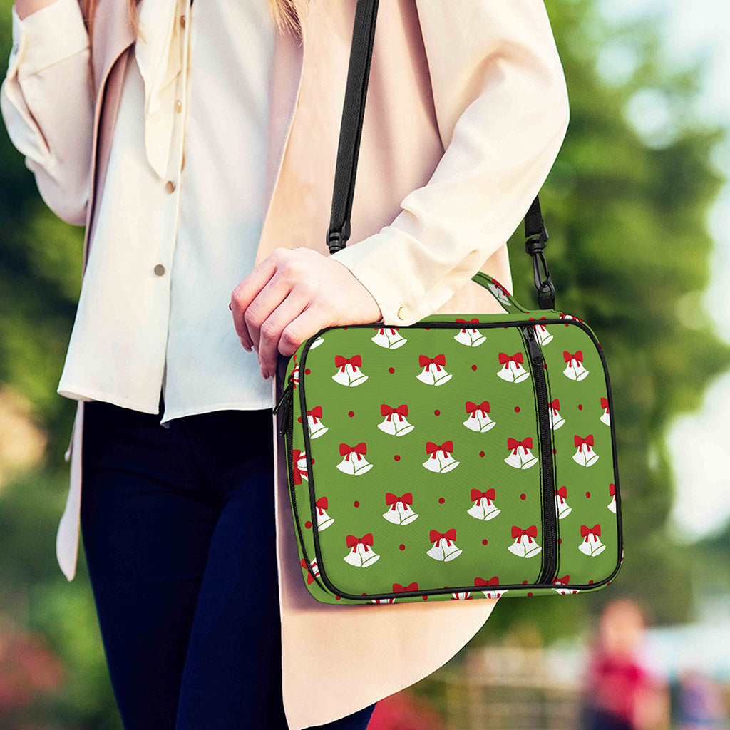 Merry Christmas Bells Pattern Print Shoulder Strap Bible Bag
