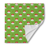 Merry Christmas Bells Pattern Print Silk Bandana
