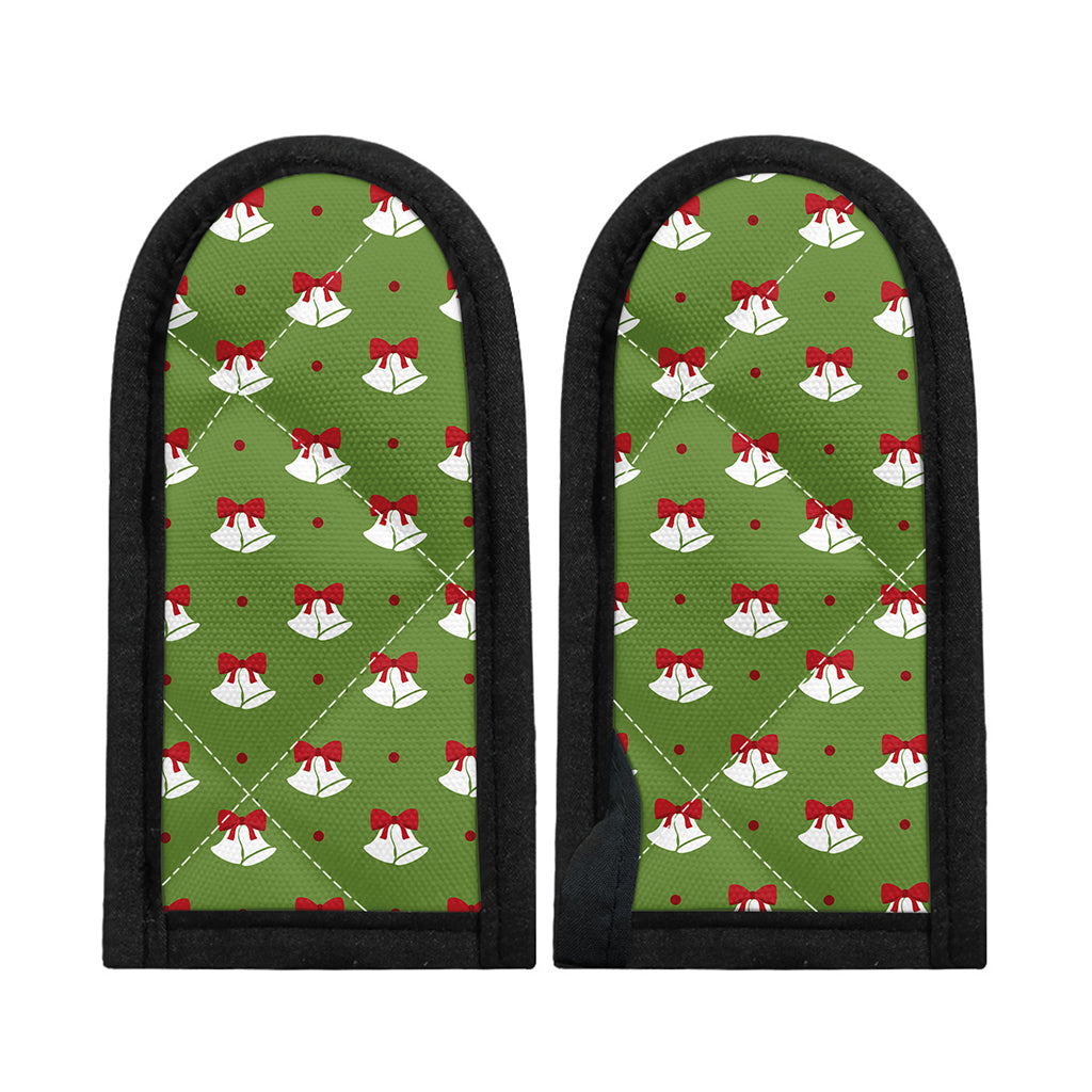 Merry Christmas Bells Pattern Print Skillet Handle Cover