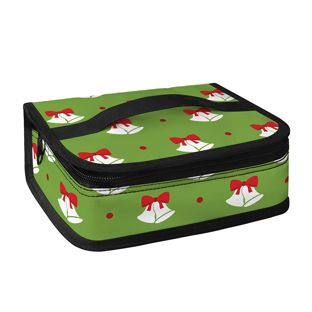 Merry Christmas Bells Pattern Print Small Lunch Bag