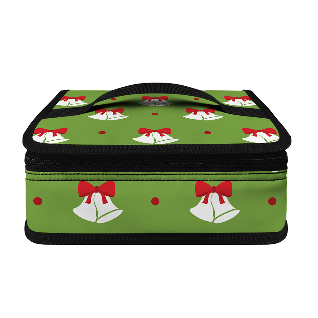 Merry Christmas Bells Pattern Print Small Lunch Bag