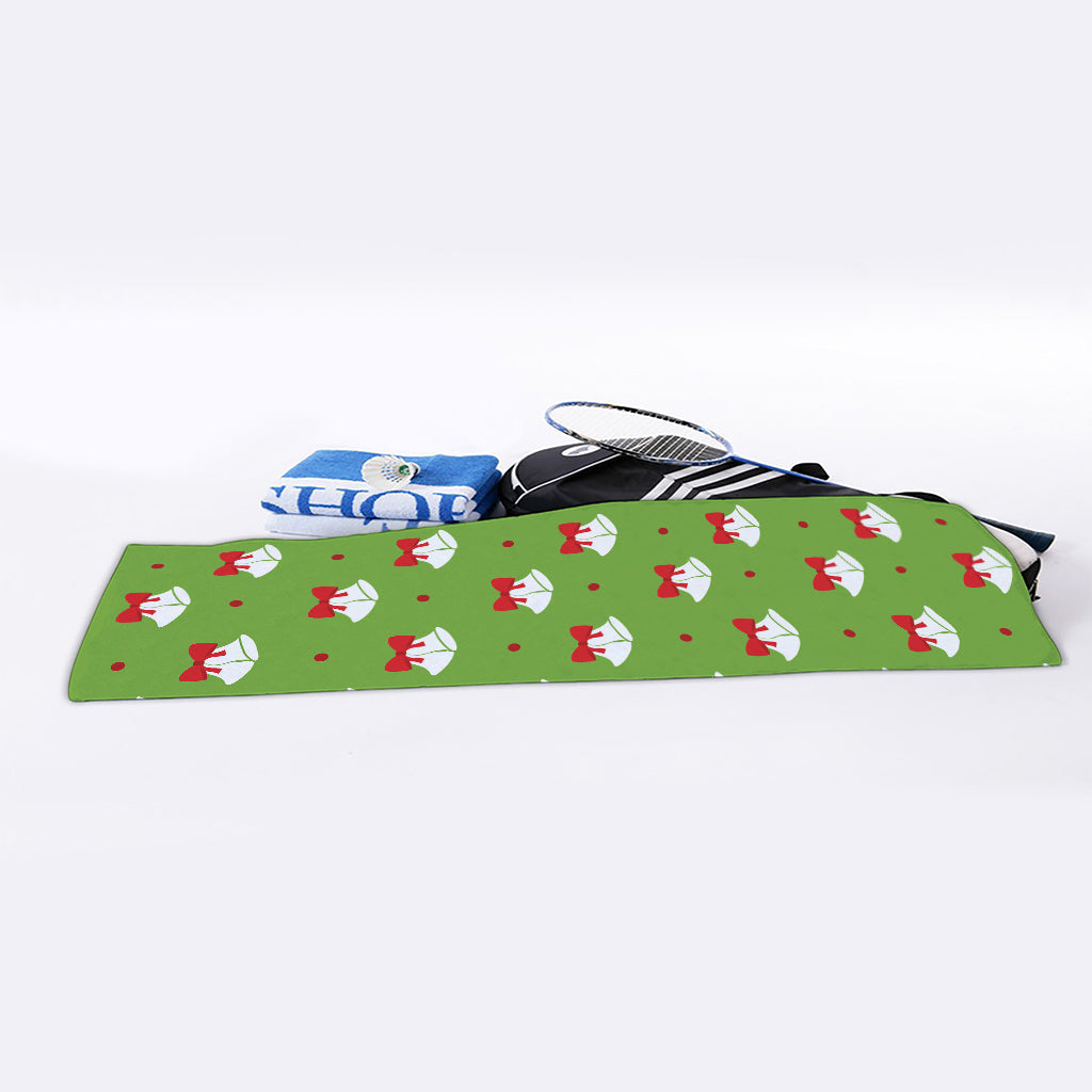 Merry Christmas Bells Pattern Print Sports Towel