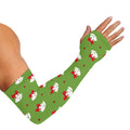 Merry Christmas Bells Pattern Print Sun Protection Arm Sleeves