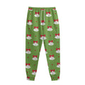 Merry Christmas Bells Pattern Print Sweatpants