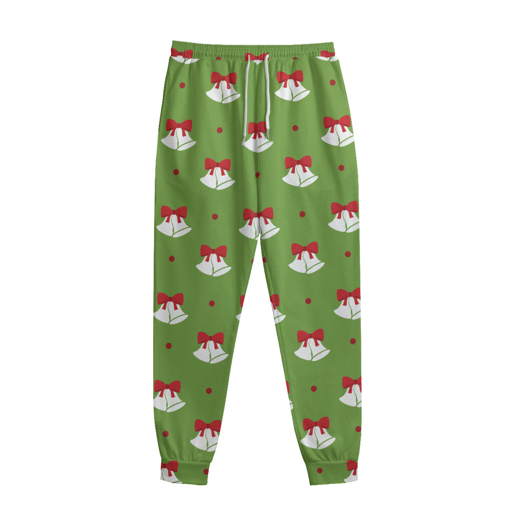 Merry Christmas Bells Pattern Print Sweatpants