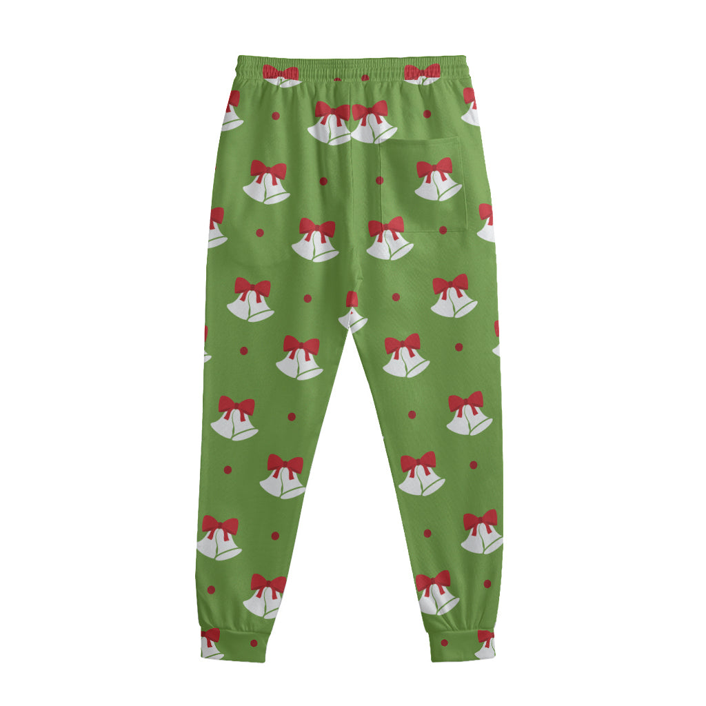 Merry Christmas Bells Pattern Print Sweatpants