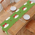 Merry Christmas Bells Pattern Print Table Runner