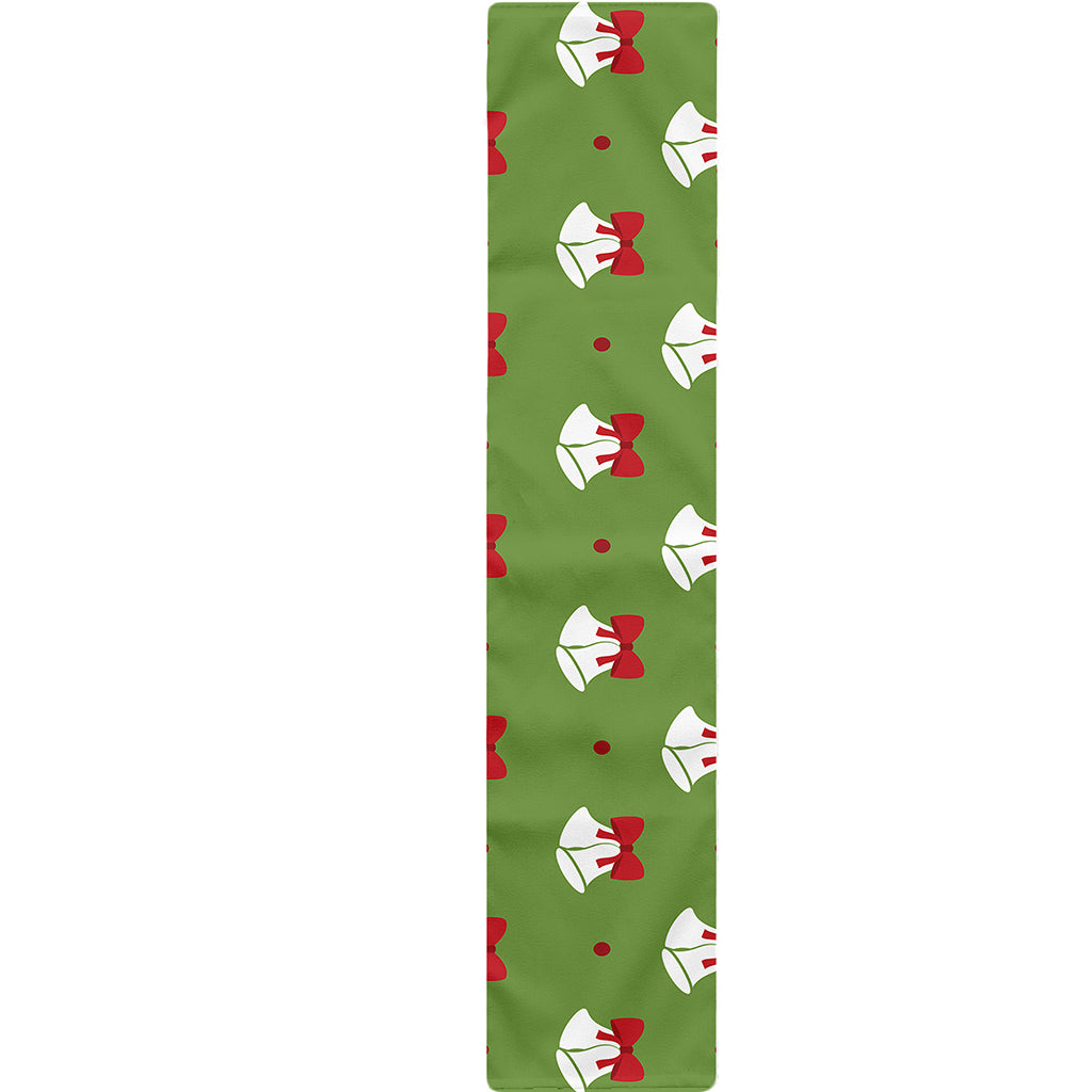 Merry Christmas Bells Pattern Print Table Runner