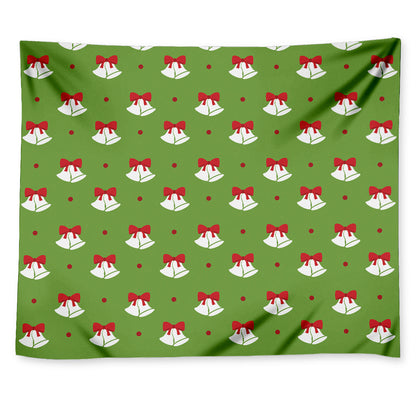 Merry Christmas Bells Pattern Print Tapestry