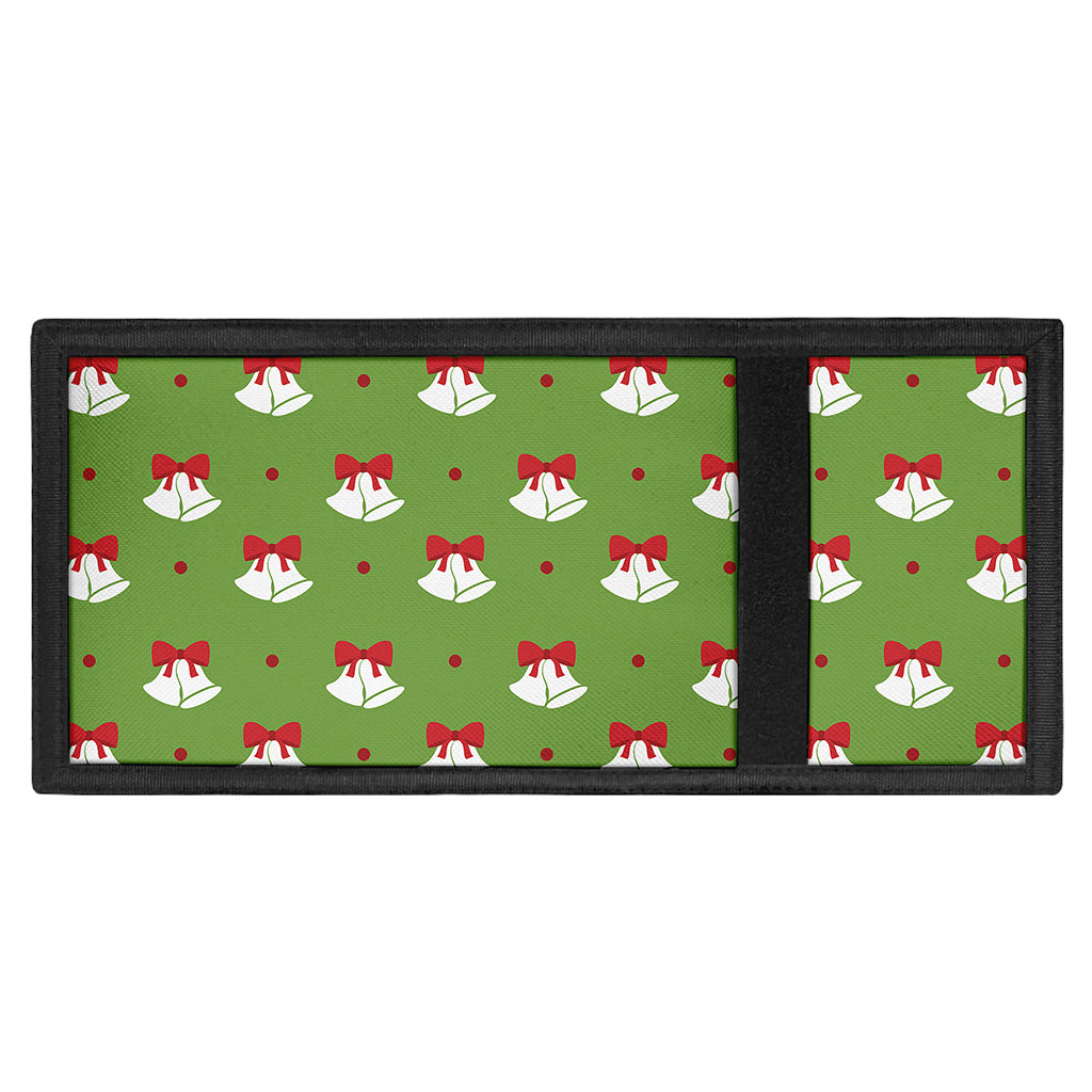 Merry Christmas Bells Pattern Print Trifold Wallet