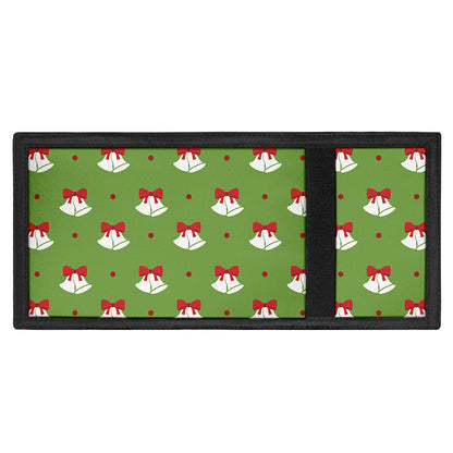 Merry Christmas Bells Pattern Print Trifold Wallet