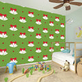Merry Christmas Bells Pattern Print Wall Sticker