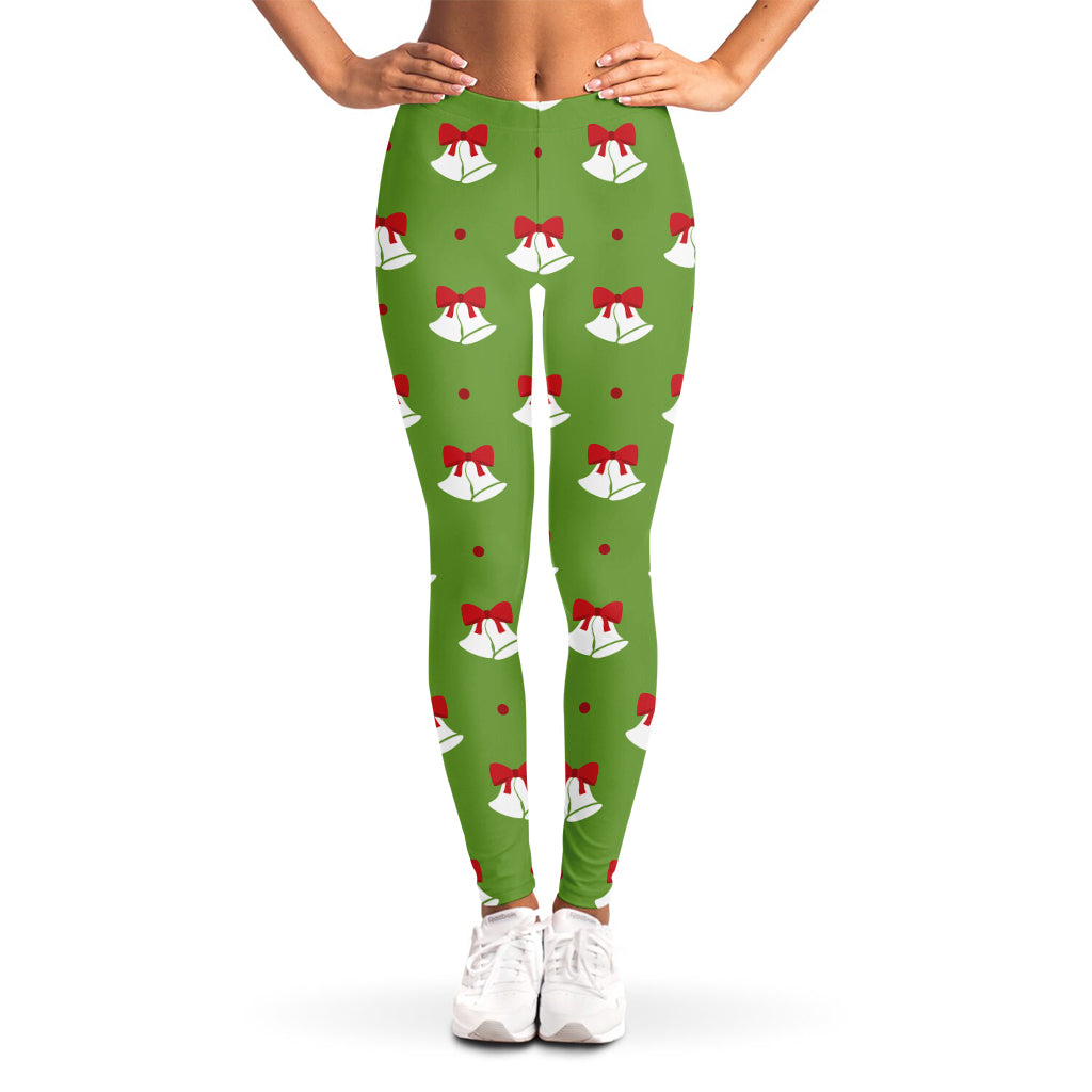 Merry Christmas Bells Pattern Print Women's Leggings