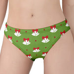 Merry Christmas Bells Pattern Print Women's Panties