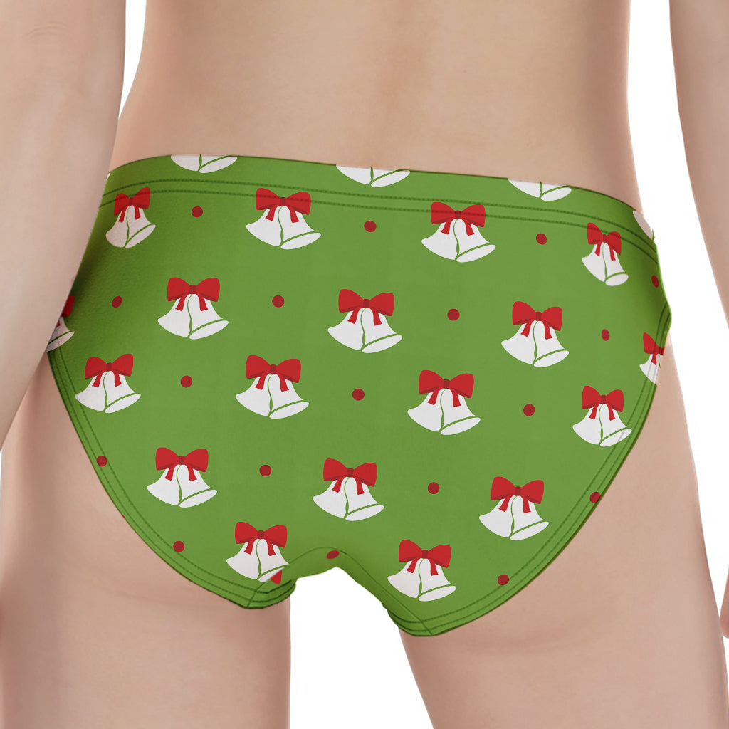 Merry Christmas Bells Pattern Print Women's Panties