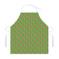 Merry Christmas Candy Cane Pattern Print Adjustable Apron