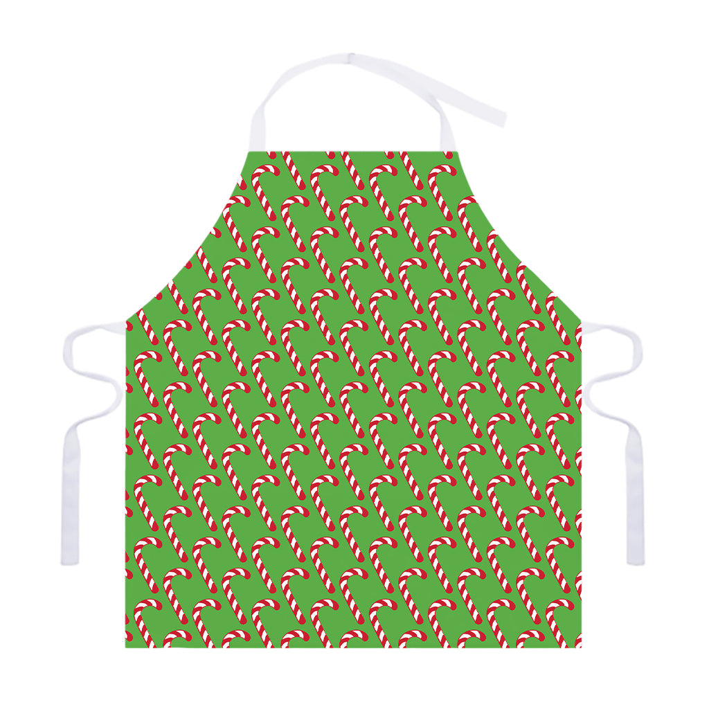 Merry Christmas Candy Cane Pattern Print Adjustable Apron