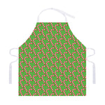 Merry Christmas Candy Cane Pattern Print Adjustable Apron