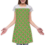 Merry Christmas Candy Cane Pattern Print Adjustable Apron