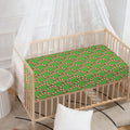 Merry Christmas Candy Cane Pattern Print Baby Crib Sheet