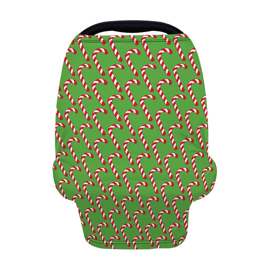 Merry Christmas Candy Cane Pattern Print Baby Seat Cover