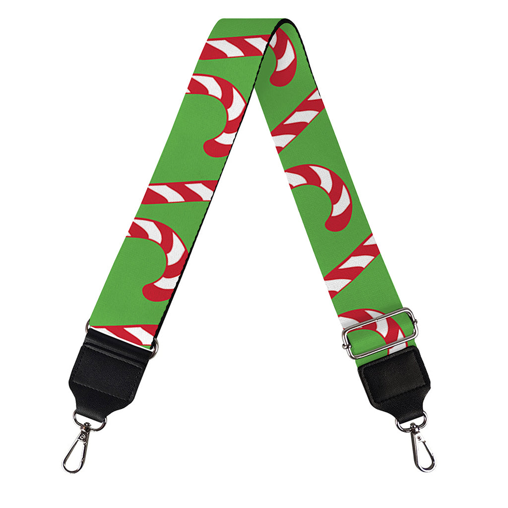 Merry Christmas Candy Cane Pattern Print Bag Strap