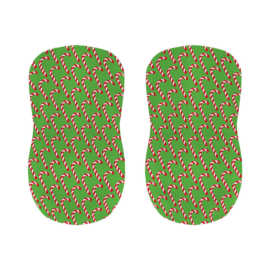 Merry Christmas Candy Cane Pattern Print Bar Stool Covers