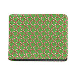 Merry Christmas Candy Cane Pattern Print Bifold Wallet