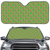 Merry Christmas Candy Cane Pattern Print Car Windshield Sun Shade