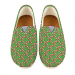 Merry Christmas Candy Cane Pattern Print Casual Shoes