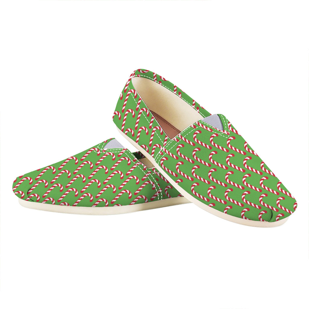 Merry Christmas Candy Cane Pattern Print Casual Shoes