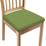 Merry Christmas Candy Cane Pattern Print Chair Cushion Cover