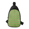 Merry Christmas Candy Cane Pattern Print Chest Bag