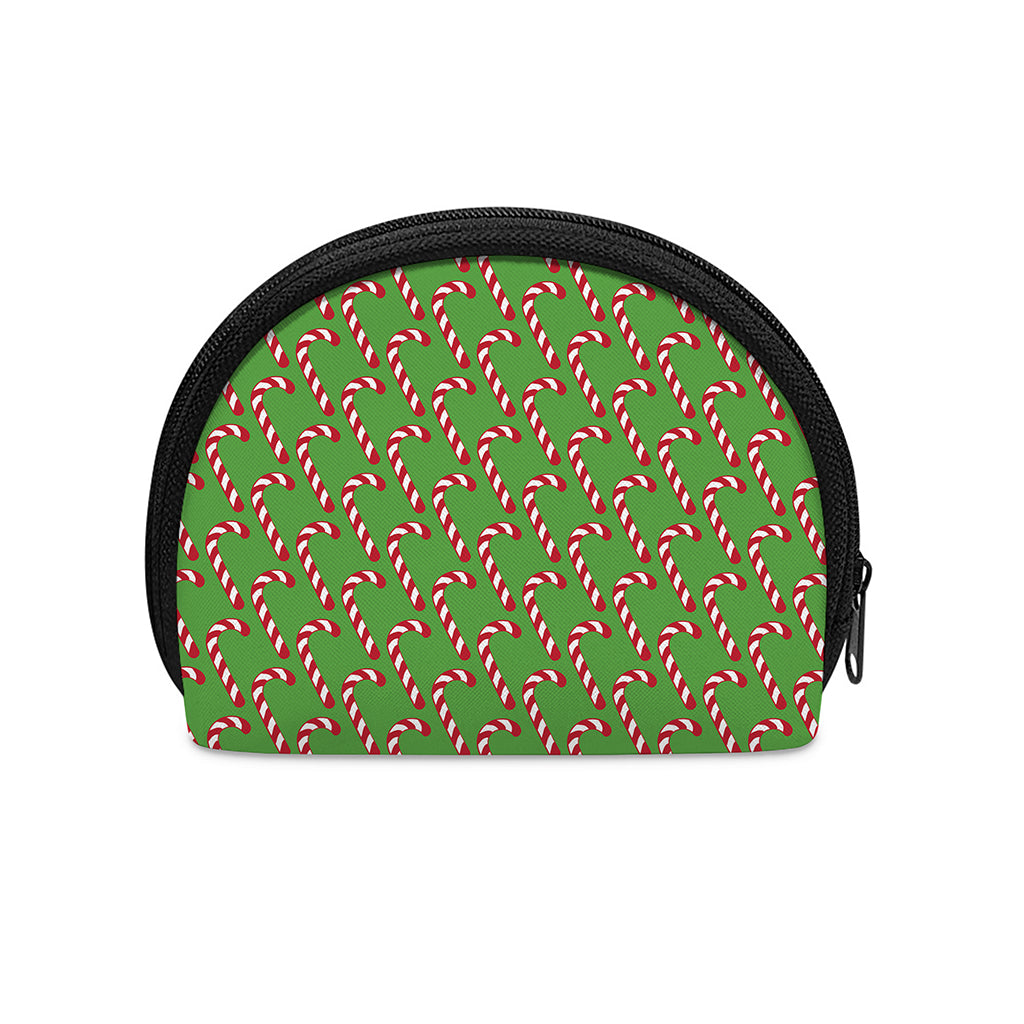 Merry Christmas Candy Cane Pattern Print Coin Purse