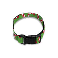 Merry Christmas Candy Cane Pattern Print Dog Collar