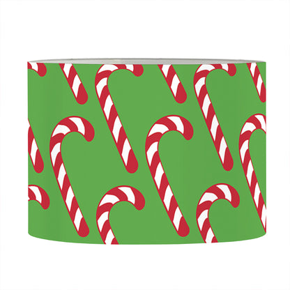 Merry Christmas Candy Cane Pattern Print Drum Lamp Shade