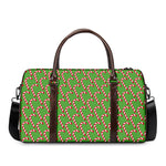 Merry Christmas Candy Cane Pattern Print Duffle Bag