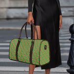 Merry Christmas Candy Cane Pattern Print Duffle Bag