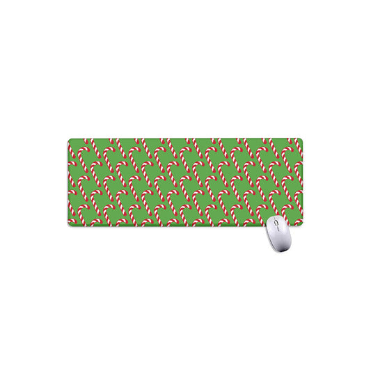 Merry Christmas Candy Cane Pattern Print Extended Mouse Pad