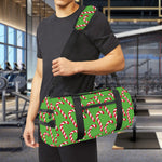 Merry Christmas Candy Cane Pattern Print Gym Bag