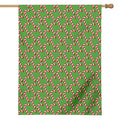 Merry Christmas Candy Cane Pattern Print House Flag
