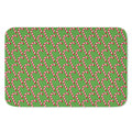 Merry Christmas Candy Cane Pattern Print Indoor Door Mat