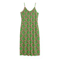 Merry Christmas Candy Cane Pattern Print Jersey Midi Cami Dress