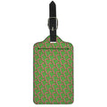 Merry Christmas Candy Cane Pattern Print Luggage Tag