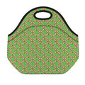 Merry Christmas Candy Cane Pattern Print Neoprene Lunch Bag