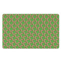 Merry Christmas Candy Cane Pattern Print Polyester Doormat