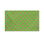 Merry Christmas Candy Cane Pattern Print Polyester Flag