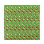 Merry Christmas Candy Cane Pattern Print Silk Bandana