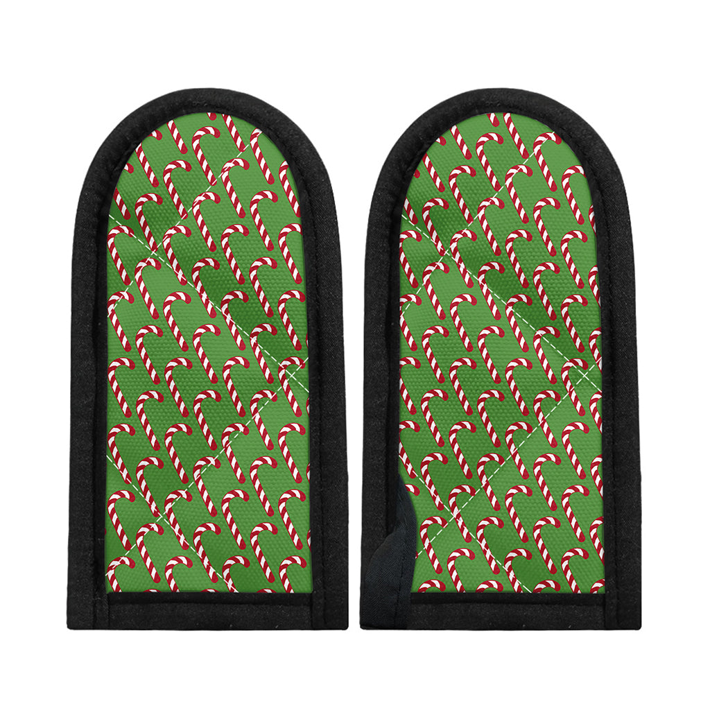 Merry Christmas Candy Cane Pattern Print Skillet Handle Cover