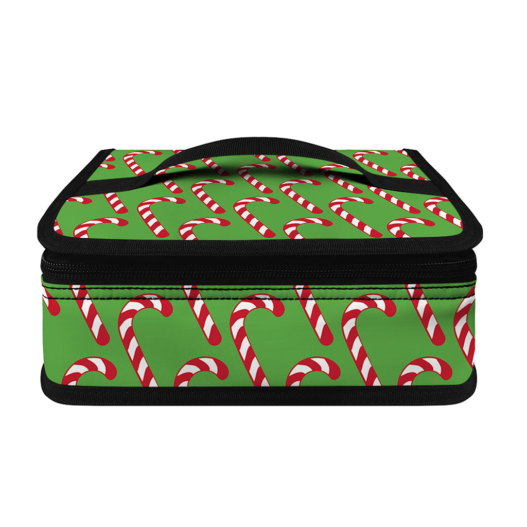 Merry Christmas Candy Cane Pattern Print Small Lunch Bag